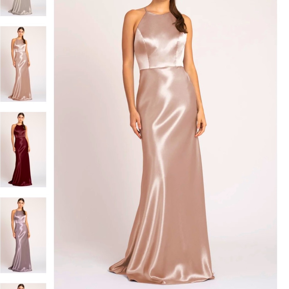 Formal Dress size 10 Rose Gold Satin